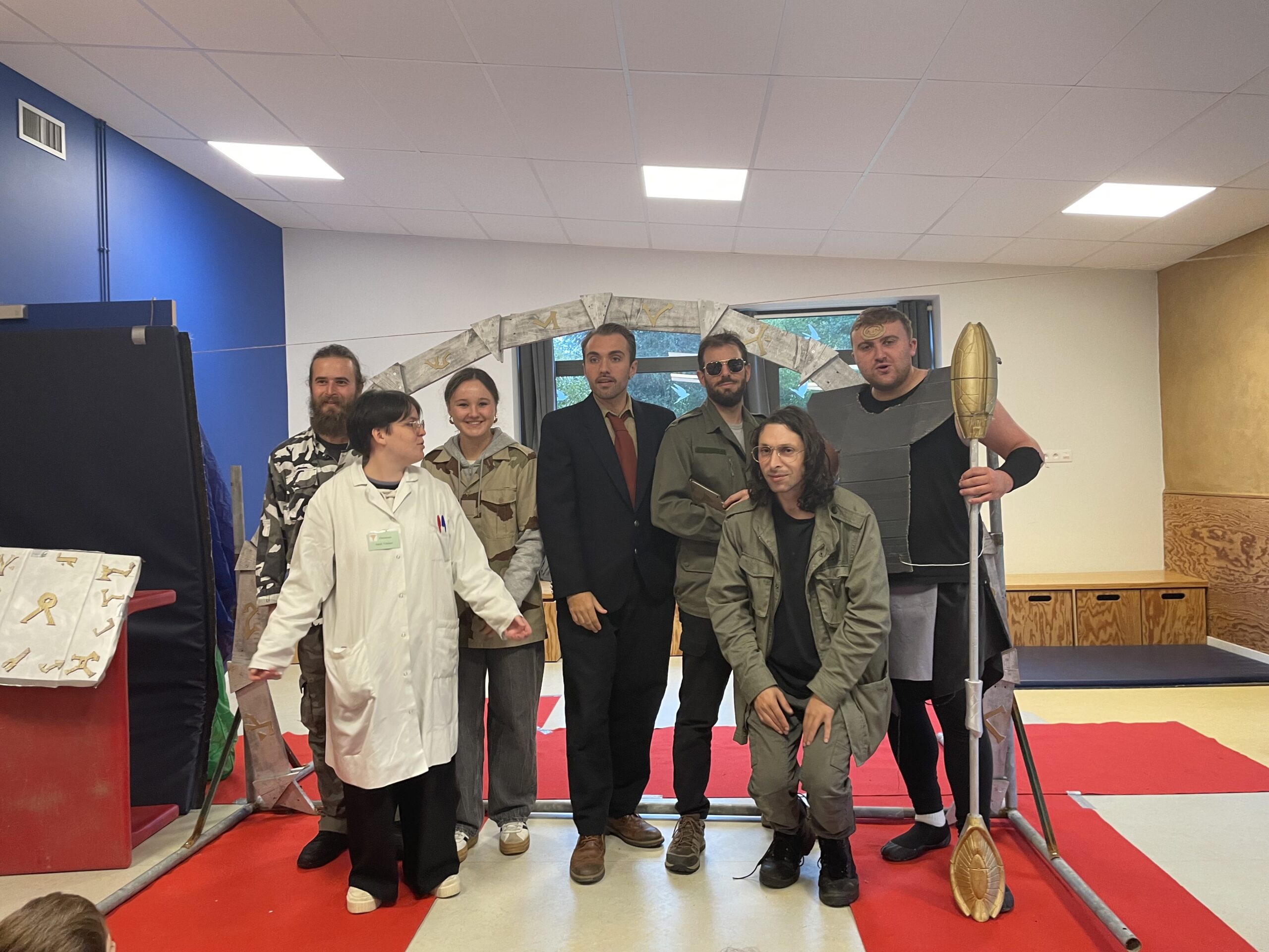 Toute la team réunie pour la photo souvenir!